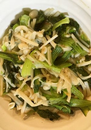 ヘルシー大量消費小松菜とえのきのさっと煮-レシピのメイン写真