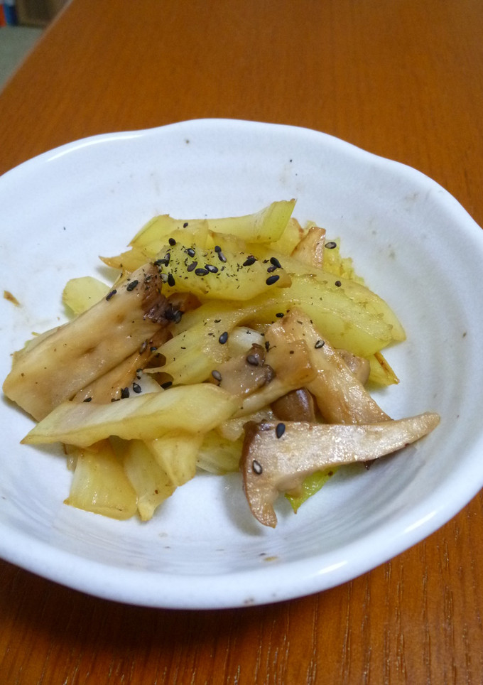 あまうま♪セロリとエリンギの甜麺醤炒め-レシピのメイン写真