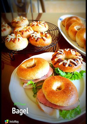 フランスパン粉と胚芽でもっちりベーグル-レシピのメイン写真