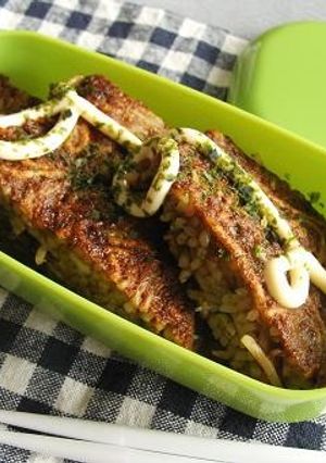 混ぜて焼くだけ☆焼きそばバーグ弁当-レシピのメイン写真