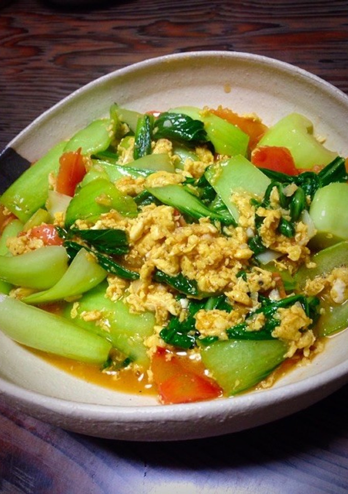 爽やかな炒め物☆青梗菜とトマトの炒め物-レシピのメイン写真
