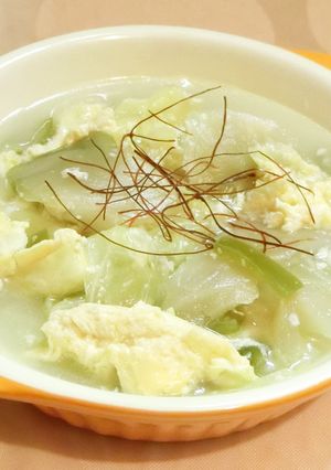 ザーサイとキャベツの豆乳スープ-レシピのメイン写真