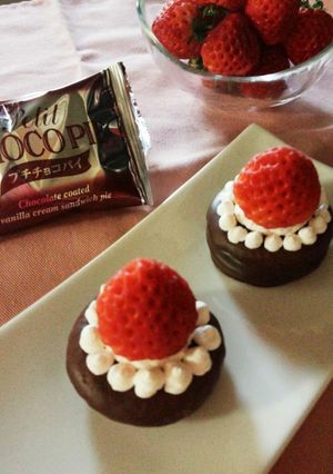 簡単♪チョコパイ苺ケーキ風-レシピのメイン写真