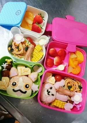妖怪ウォッチ⭐うさぎ 初のキャラ弁-レシピのメイン写真