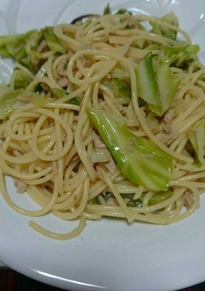 簡単☆ｷｬﾍﾞﾂとﾂﾅのﾊﾟｽﾀ-レシピのメイン写真