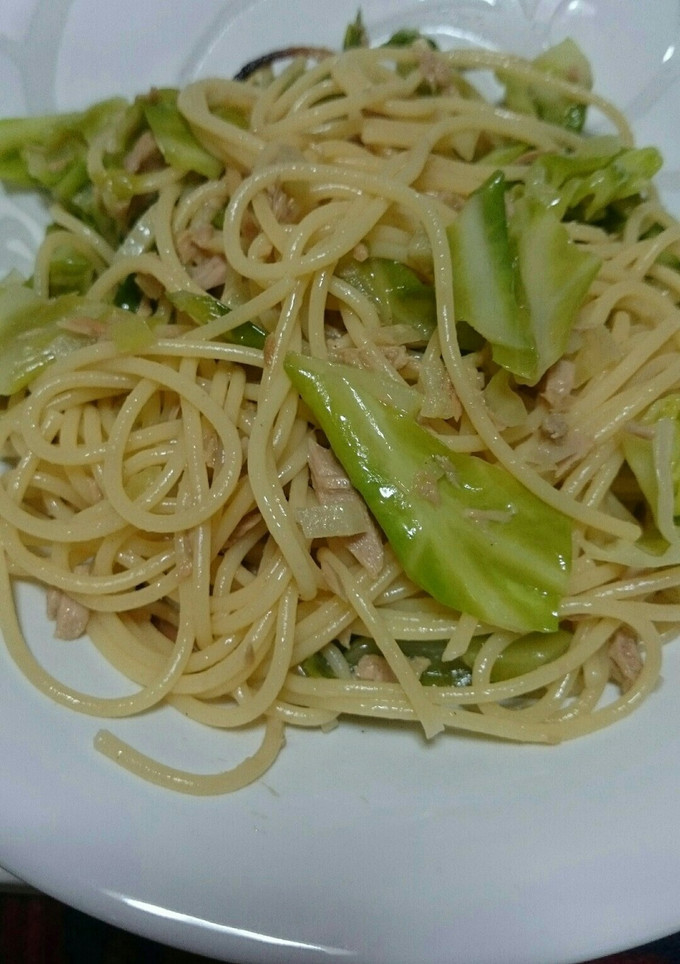 簡単☆ｷｬﾍﾞﾂとﾂﾅのﾊﾟｽﾀ-レシピのメイン写真