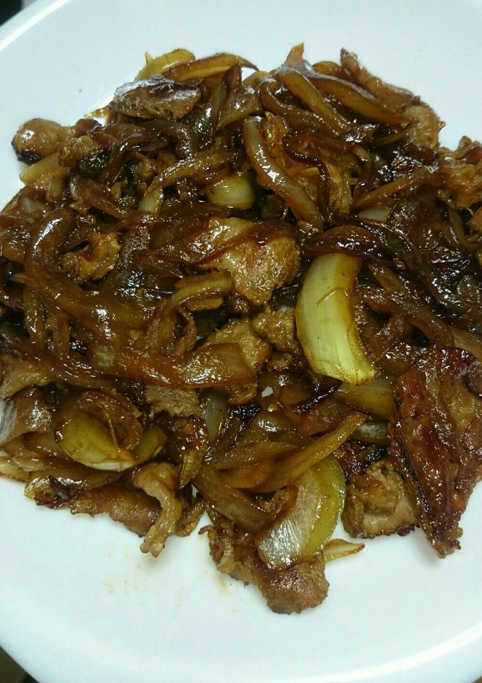 玉ねぎと豚ﾊﾞﾗの照り焼き☆-レシピのメイン写真