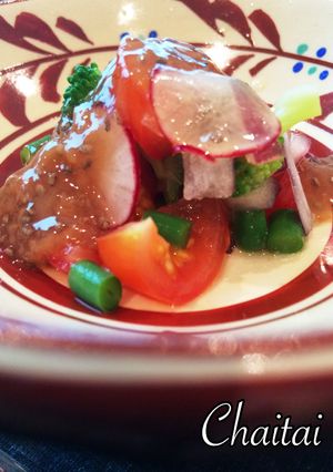 野菜 with 梅肉チアシードジュレ-レシピのメイン写真
