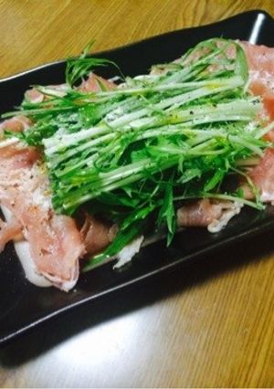 生ハムと水菜の サラダ アンティパスト♡-レシピのメイン写真