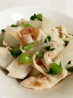 蒸し鶏とカブの梅和え-レシピのメイン写真