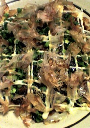 フライパンで作る餅とチーズのお好み焼き-レシピのメイン写真