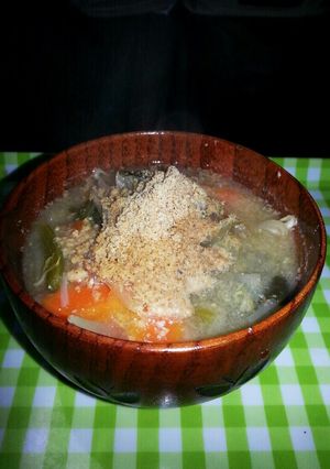 栄養たっぷり♪ゴマ入りお味噌汁。-レシピのメイン写真