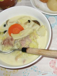 蕪と白菜のミルクスープカレー風味-レシピのメイン写真