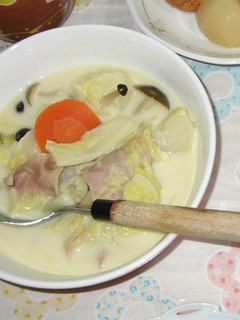 蕪と白菜のミルクスープカレー風味-レシピのメイン写真