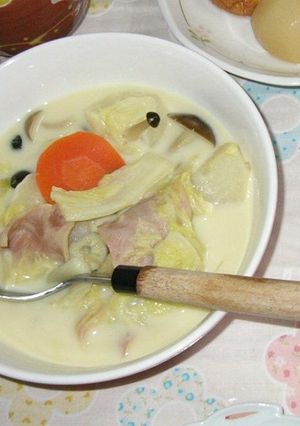 蕪と白菜のミルクスープカレー風味-レシピのメイン写真