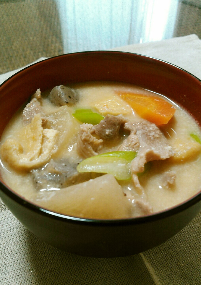 あったまる♡豚肉と根菜の粕汁-レシピのメイン写真