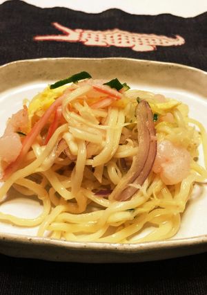 マルちゃんたらこ味でエスニックサラダ-レシピのメイン写真