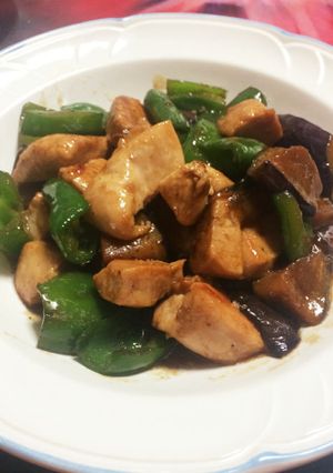 鶏肉とピーマンと茄子の中華炒め-レシピのメイン写真
