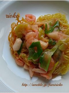 *海鮮たらこあんかけ焼きそば*-レシピのメイン写真
