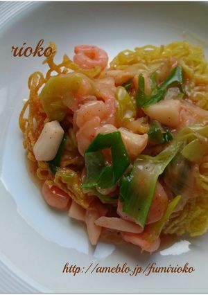 *海鮮たらこあんかけ焼きそば*-レシピのメイン写真