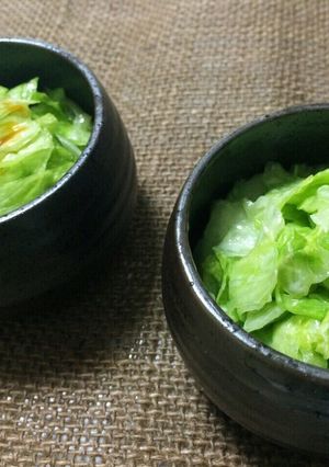簡単‼︎レタス1玉で2種類のサラダ☆-レシピのメイン写真