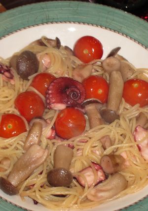 アヒージョパスタ　減塩だからおいしい-レシピのメイン写真