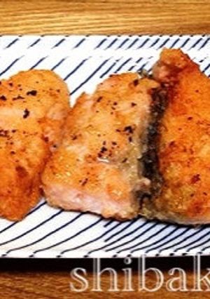 お好み焼き粉で鮭のソテー簡単魚ムニエル秋-レシピのメイン写真