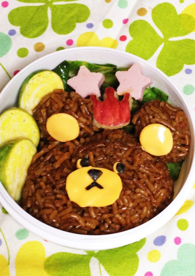 かわいい焼きそばクマちゃん弁当-レシピのメイン写真