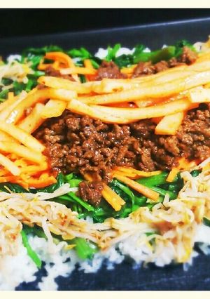 ホットプレートで簡単ビビンバ-レシピのメイン写真