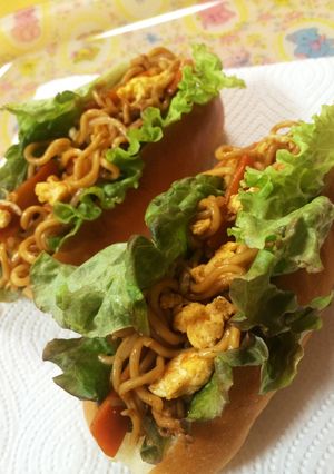 焼きそばドッグ-レシピのメイン写真