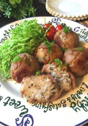豚の生姜焼きで肉巻きおにぎり-レシピのメイン写真
