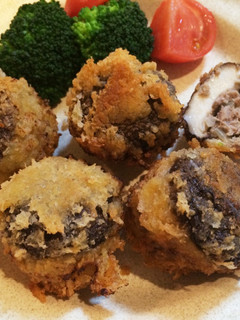 しいたけの肉ずめフライ-レシピのメイン写真