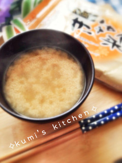 毎日のお味噌汁に、スプーン1杯のきな粉♡-レシピのメイン写真