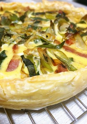 大量ネギとベーコンの豆乳キッシュ❤️-レシピのメイン写真