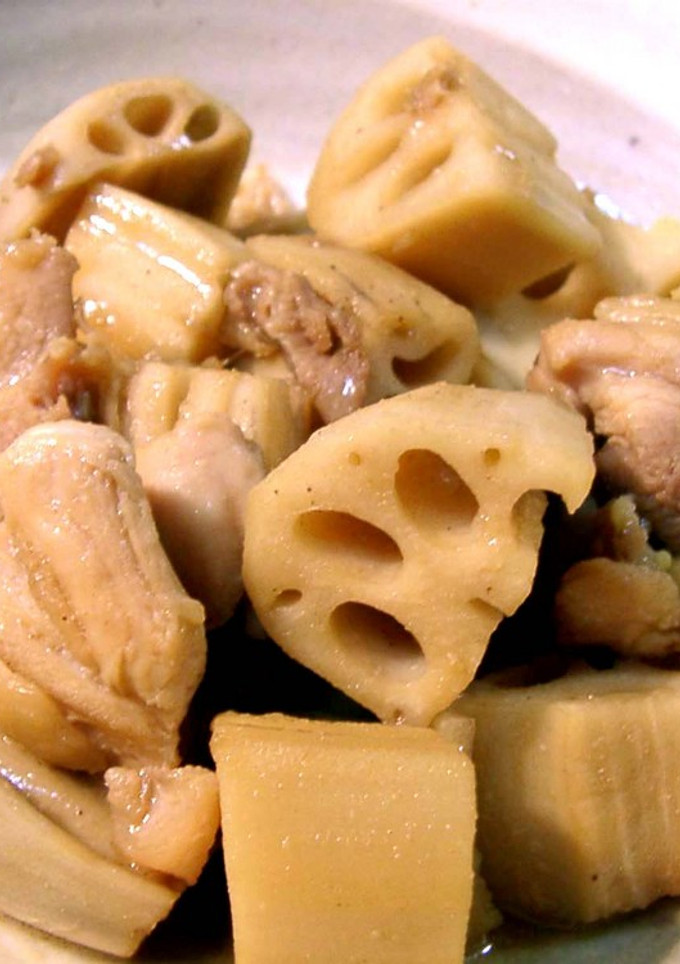 練りごまでコクうま☆れんこんと鶏肉の煮物-レシピのメイン写真