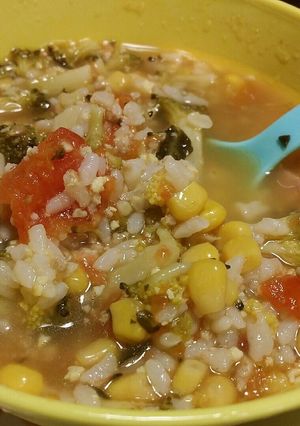 1歳7ヶ月息子♥野菜たっぷりスープごはん-レシピのメイン写真