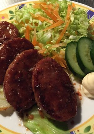 本つゆ塩麹ハンバーグ-レシピのメイン写真