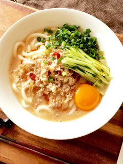 棒棒鶏のタレで作る担々麺風うどん。-レシピのメイン写真