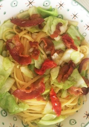 キャベツとベーコンのパスタ-レシピのメイン写真