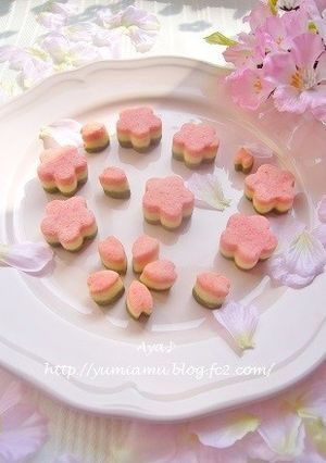 ひし餅風♪ 3色クッキー-レシピのメイン写真