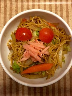 顔やきそば弁当-レシピのメイン写真