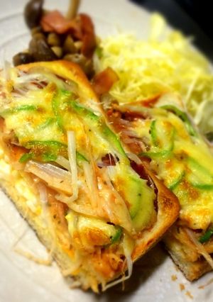 朝・昼ご飯に！スクランブルエッグトースト-レシピのメイン写真