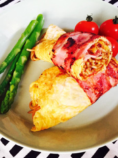 ベーコンオム焼きそば-レシピのメイン写真