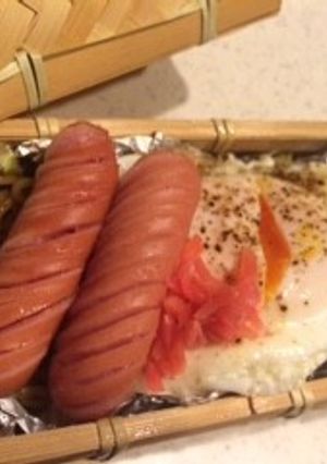 焼きそばとそば飯のっけ盛り弁当-レシピのメイン写真