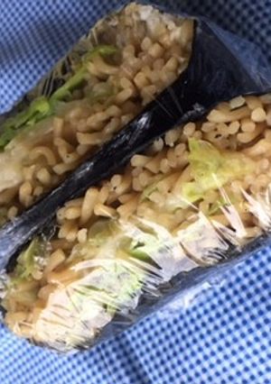 やきそばinチーズおにぎらず-レシピのメイン写真