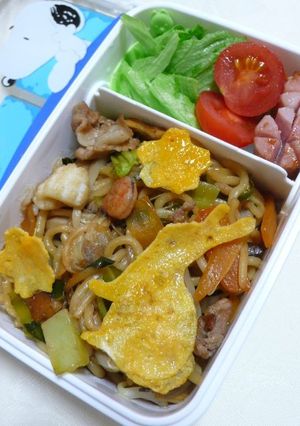 マルちゃん焼きそばで簡単短時間弁当-レシピのメイン写真