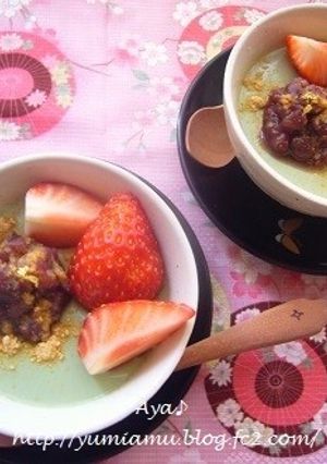 ふるふる柔らか♪ 豆乳抹茶ぷりん-レシピのメイン写真