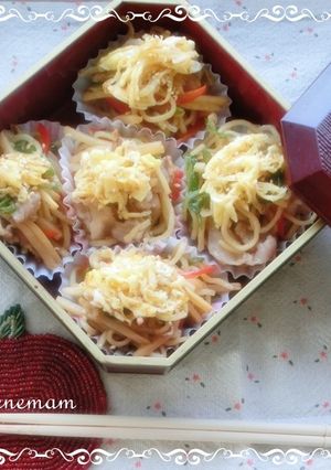 ちらし風やきそばdeお弁当-レシピのメイン写真