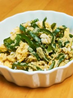 レンジで簡単!ピーマン入り卵焼き☆お弁当-レシピのメイン写真