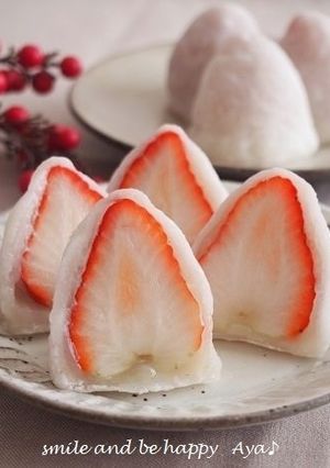お餅で柔らか～♪ 苺大福-レシピのメイン写真